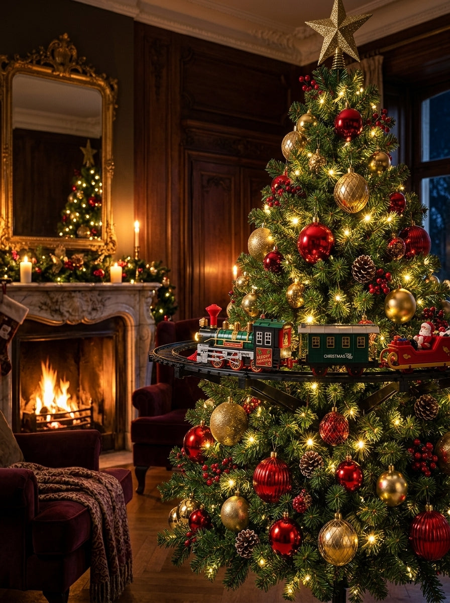 Christmas Express – Işıklı ve Sesli 30 Parça Yılbaşı Ağacı Tren Seti