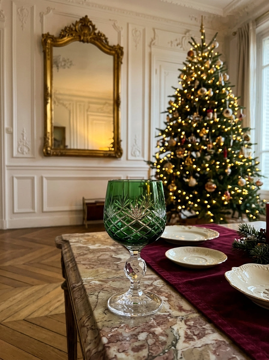 Eclat Christmas Emerald Kristal Kahve Yanı Su Bardağı