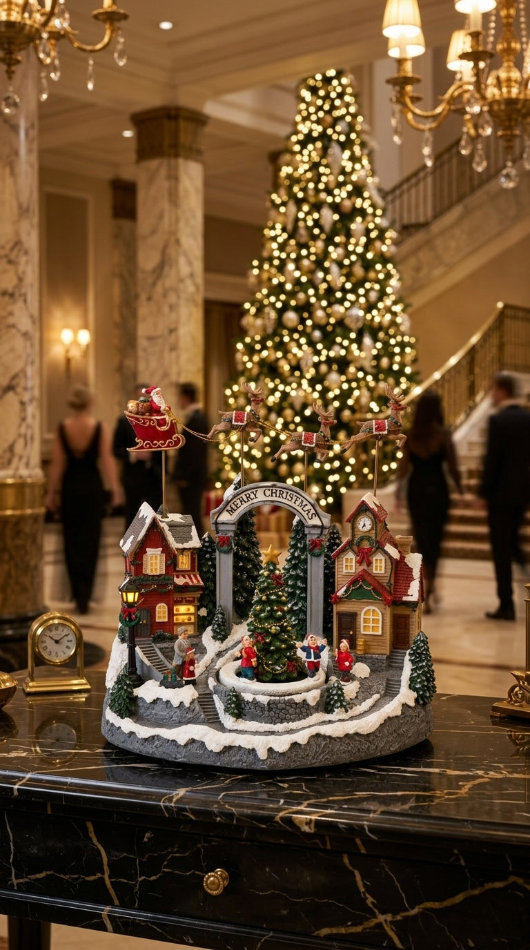 Merry Christmas Village Işıklı &Hareketli Yılbaşı Köyü