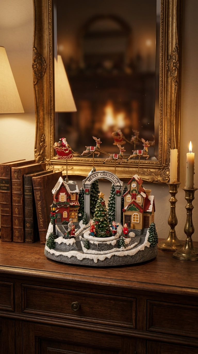 Merry Christmas Village Işıklı &Hareketli Yılbaşı Köyü