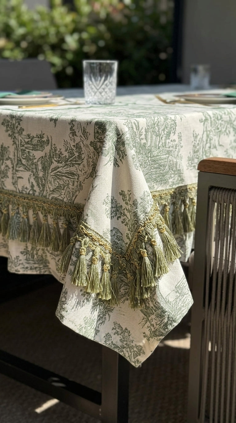 Toile Verte Tablecloth