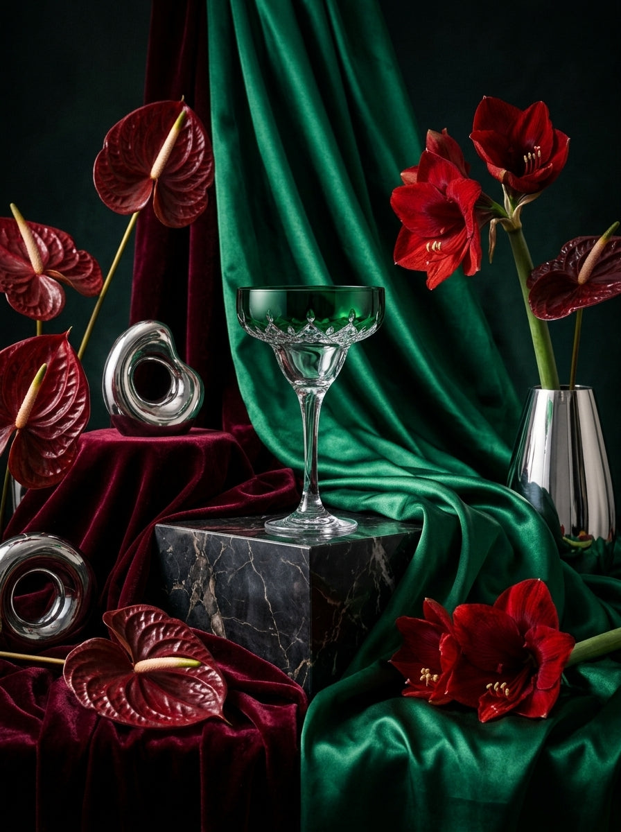 Celeste Emerald Cocktail Kadehi
