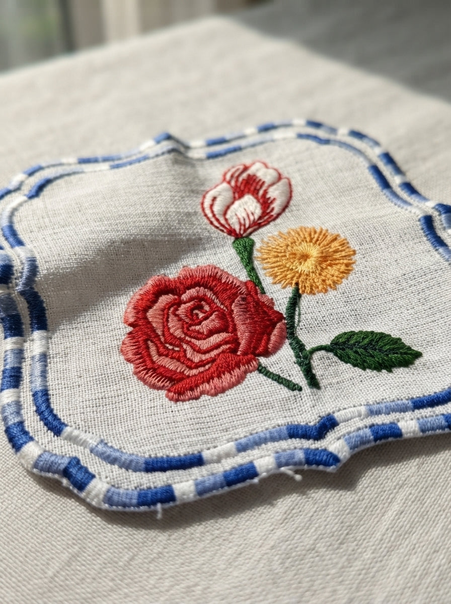 Riviera Embroidered Kokteyl Peçetesi