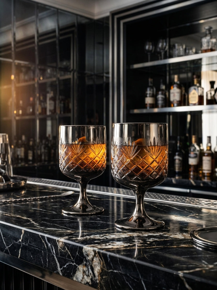 Christmas Classics – Eclat Arc Titanium İkili Kristal Kadeh Seti