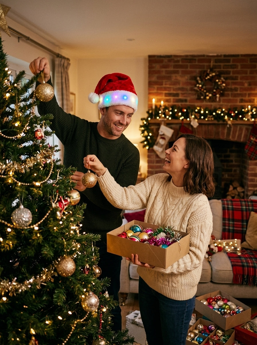 LED Işıklı Yılbaşı Noel Şapkası