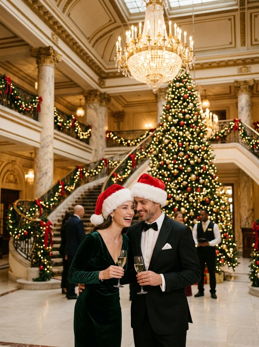 Klasik Noel Baba Yılbaşı Şapkası