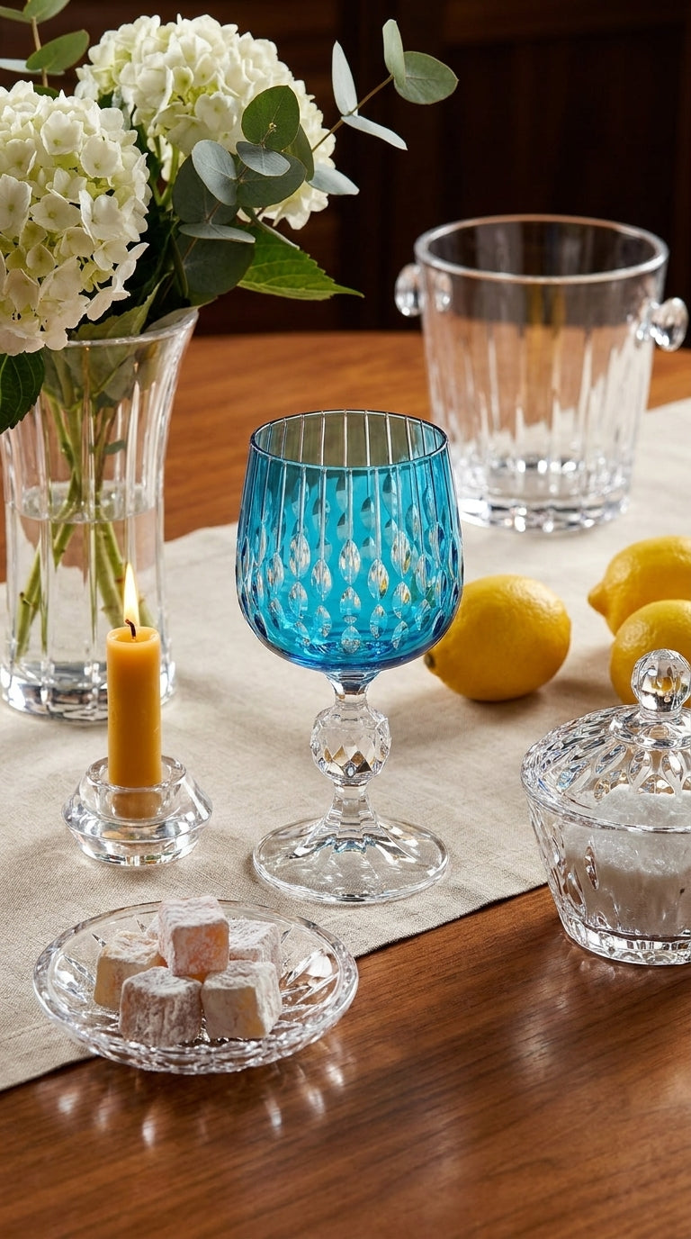 Velora Azure Kristal Kadeh