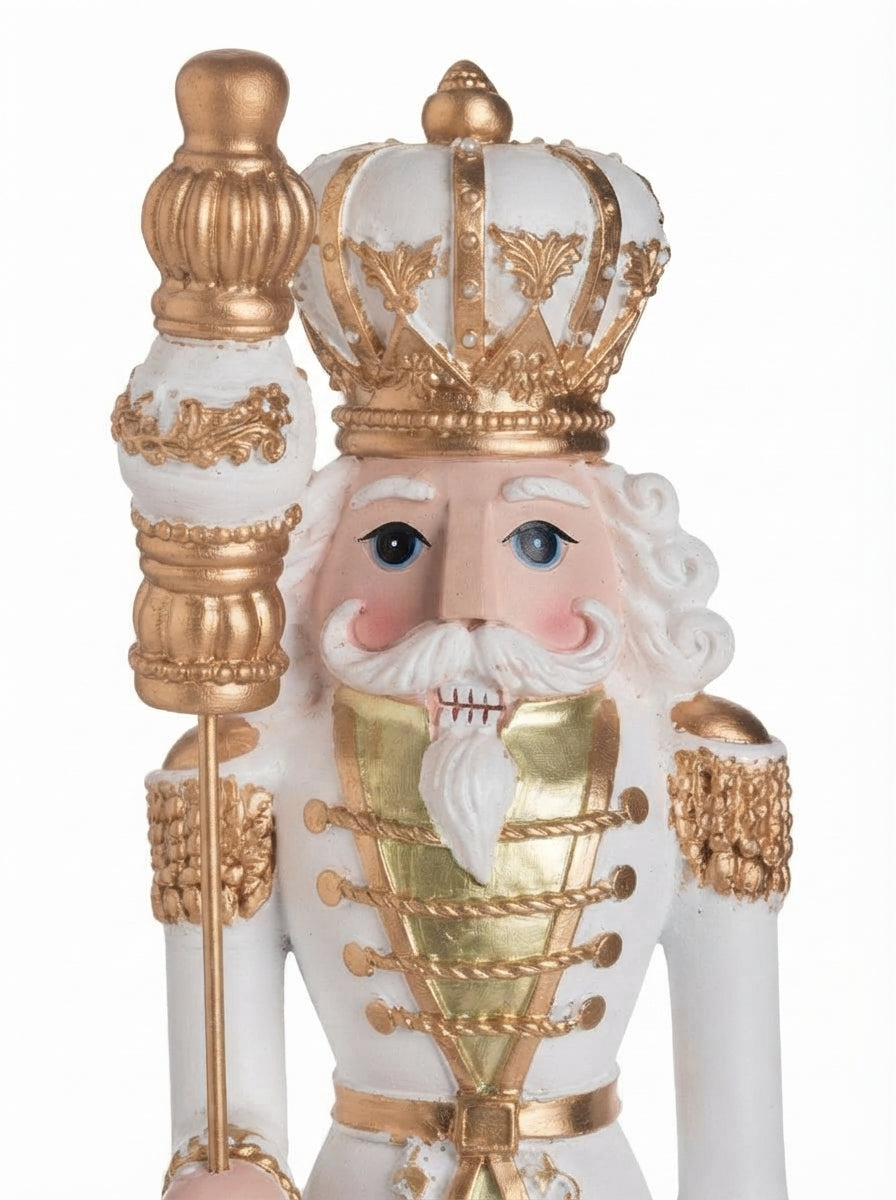 Royal King Beyaz Gold Fındıkkıran Dekoratif Figür
