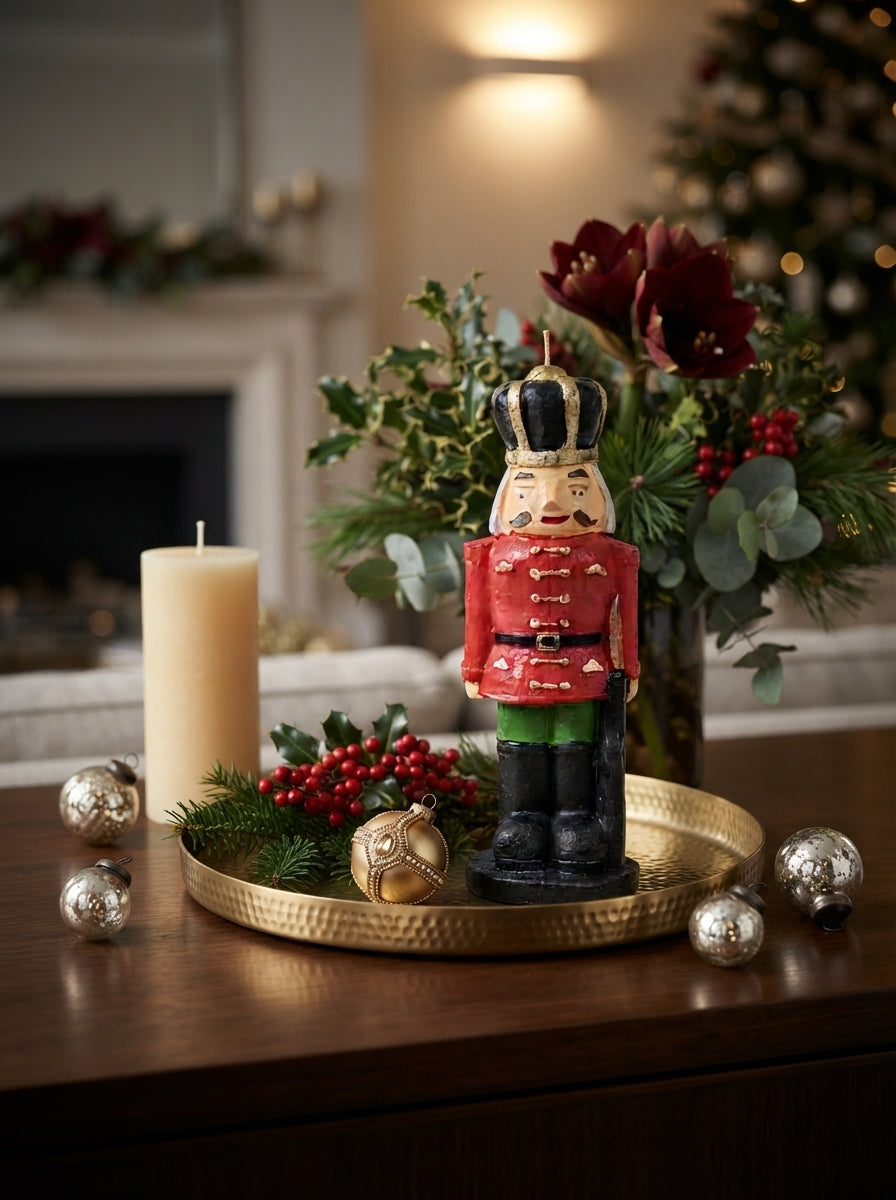 Christmas Nutcracker 3D Fındıkkıran Dekoratif Mum