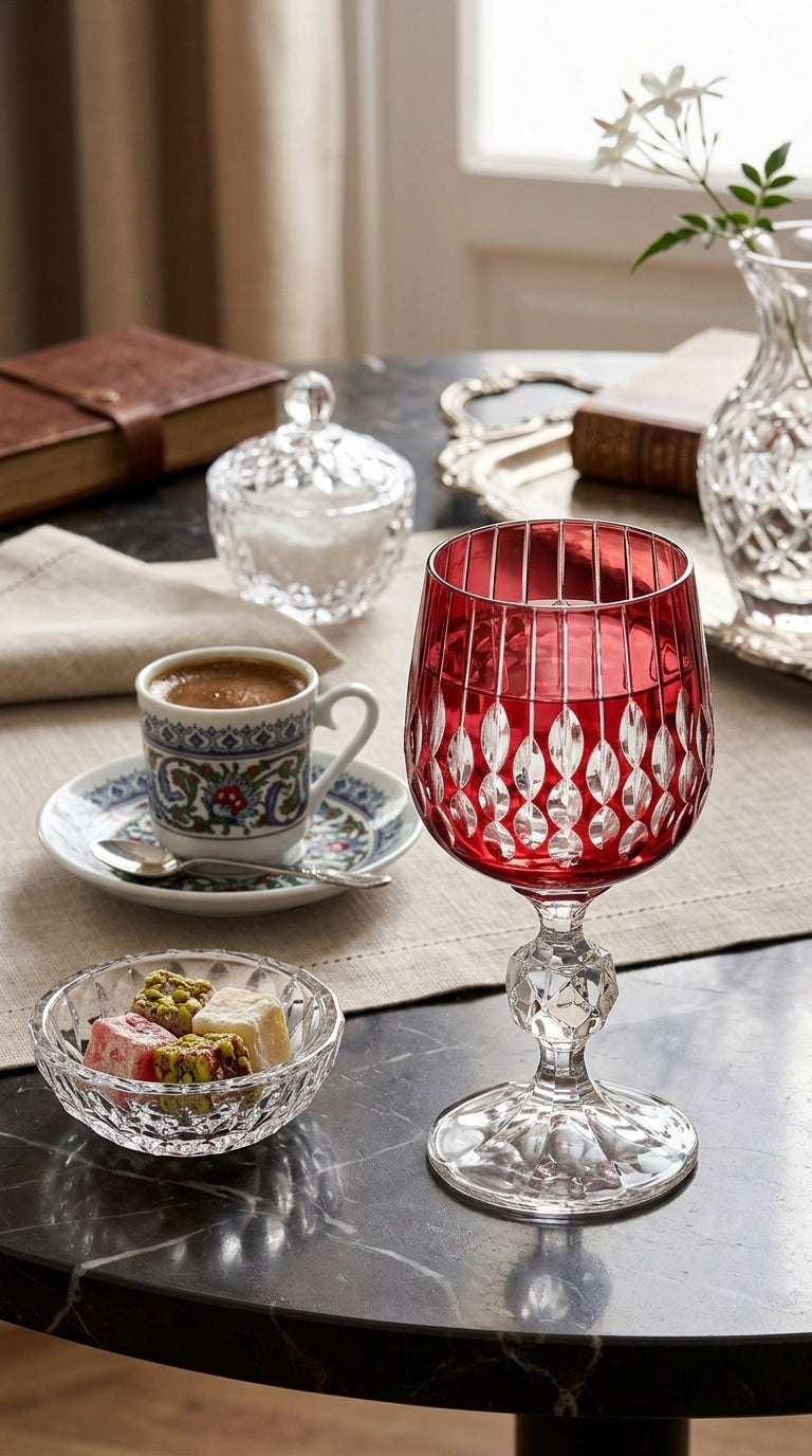 Velora Azure Kristal Kadeh