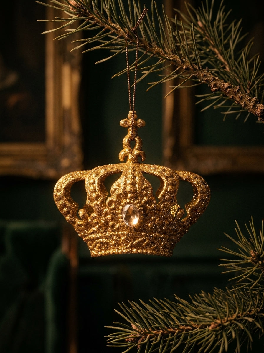 Royal Majesty Altın Taç Yılbaşı Ağacı Süsü