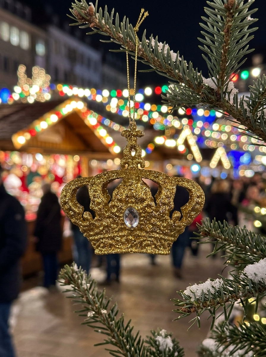 Royal Majesty Altın Taç Yılbaşı Ağacı Süsü
