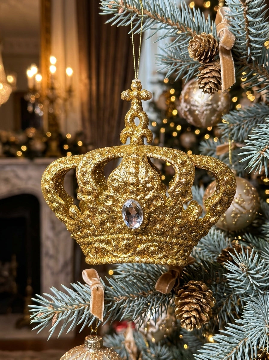 Royal Majesty Altın Taç Yılbaşı Ağacı Süsü