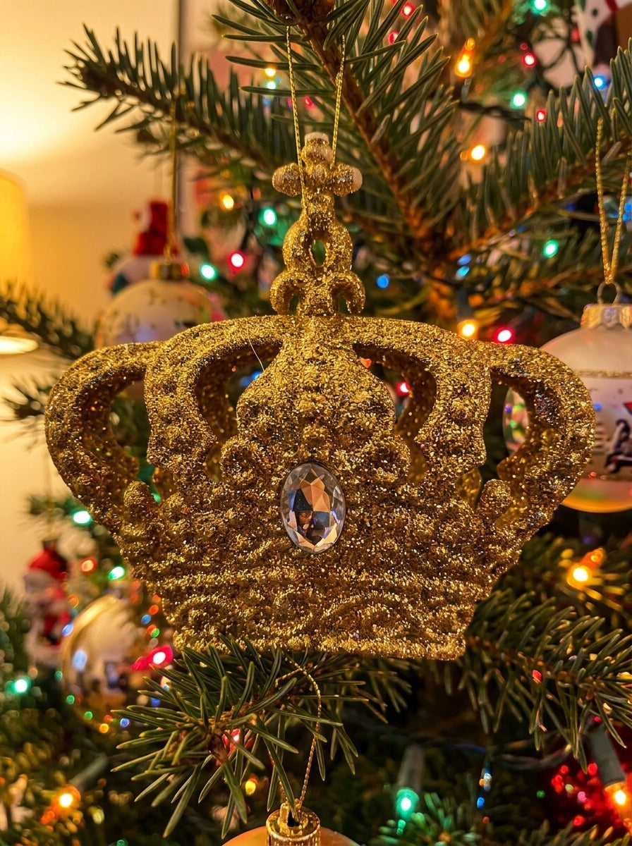 Royal Majesty Altın Taç Yılbaşı Ağacı Süsü