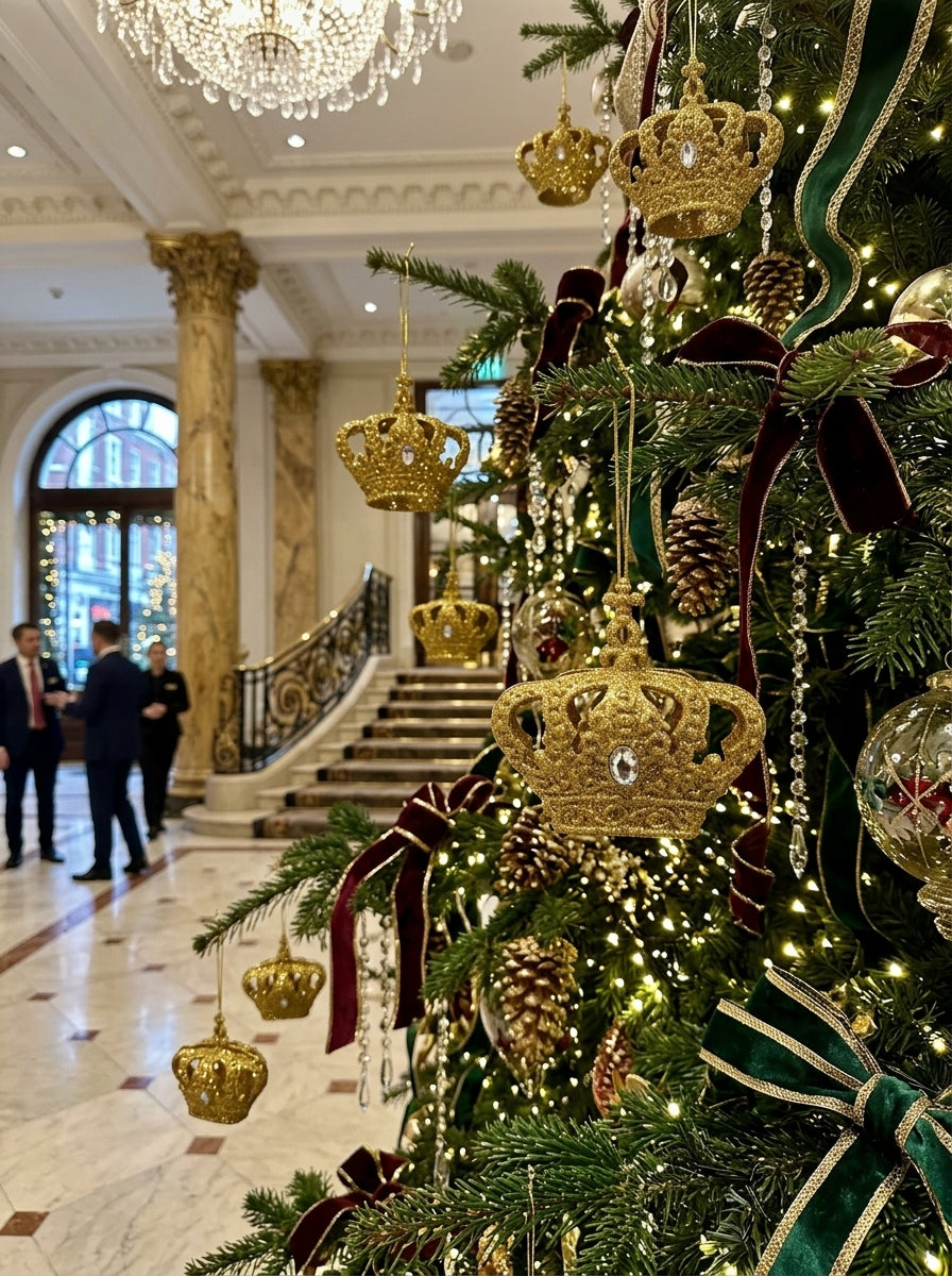 Royal Majesty Altın Taç Yılbaşı Ağacı Süsü