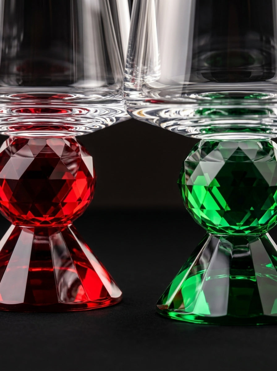 Christmas Classics – Ruby Ruby& Emerald Emerald Lumi İkili Kristal Bardak Seti