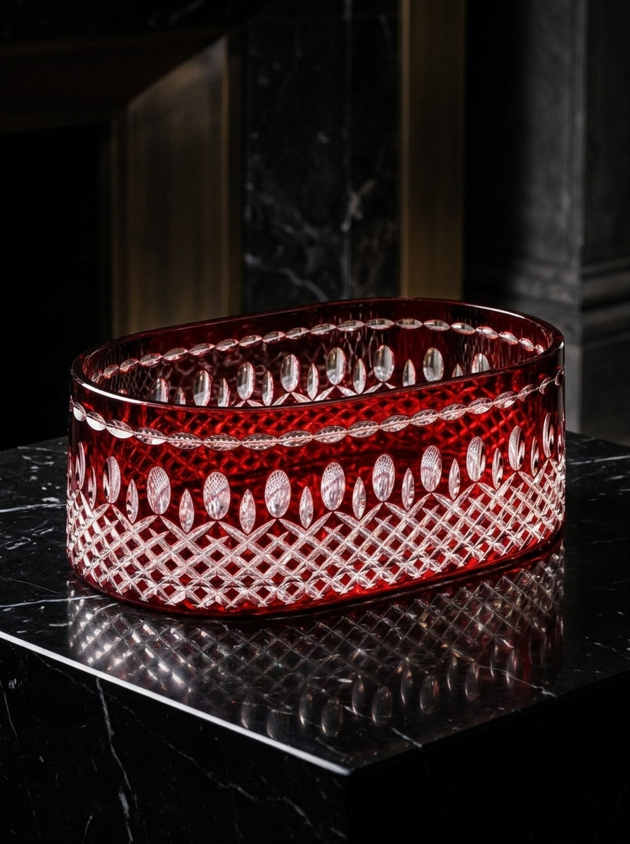 Ruby Imperial Oval Kristal Sunumluk