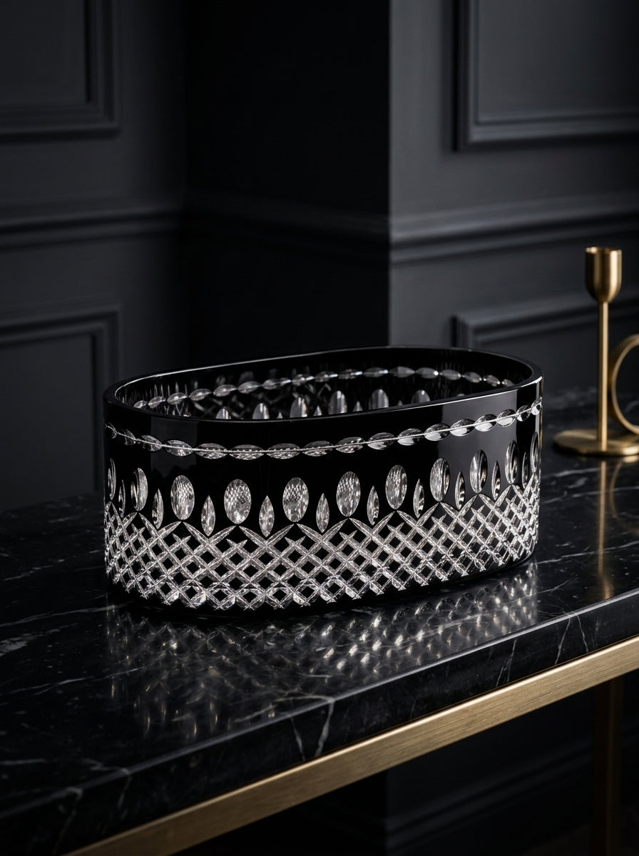 Onyx Imperial Oval Kristal Sunumluk