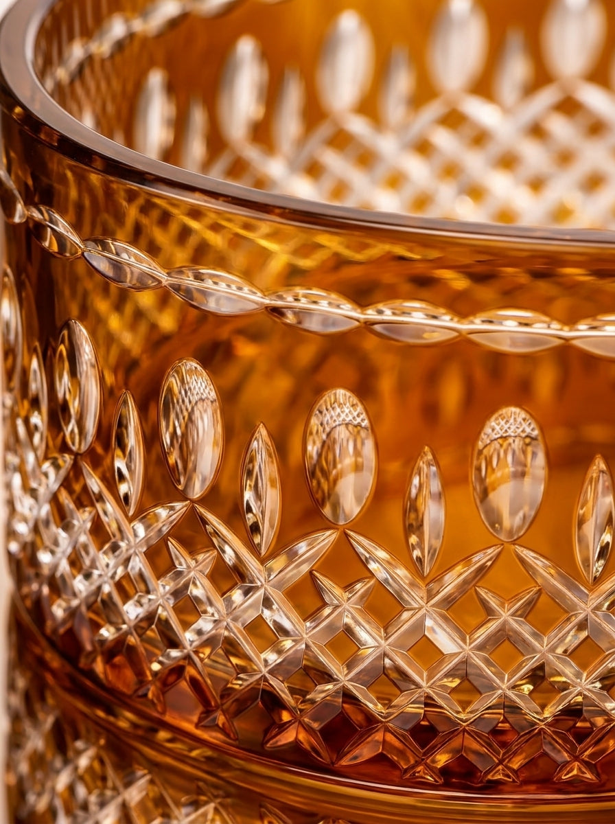 Amber Imperial Oval Kristal Sunumluk