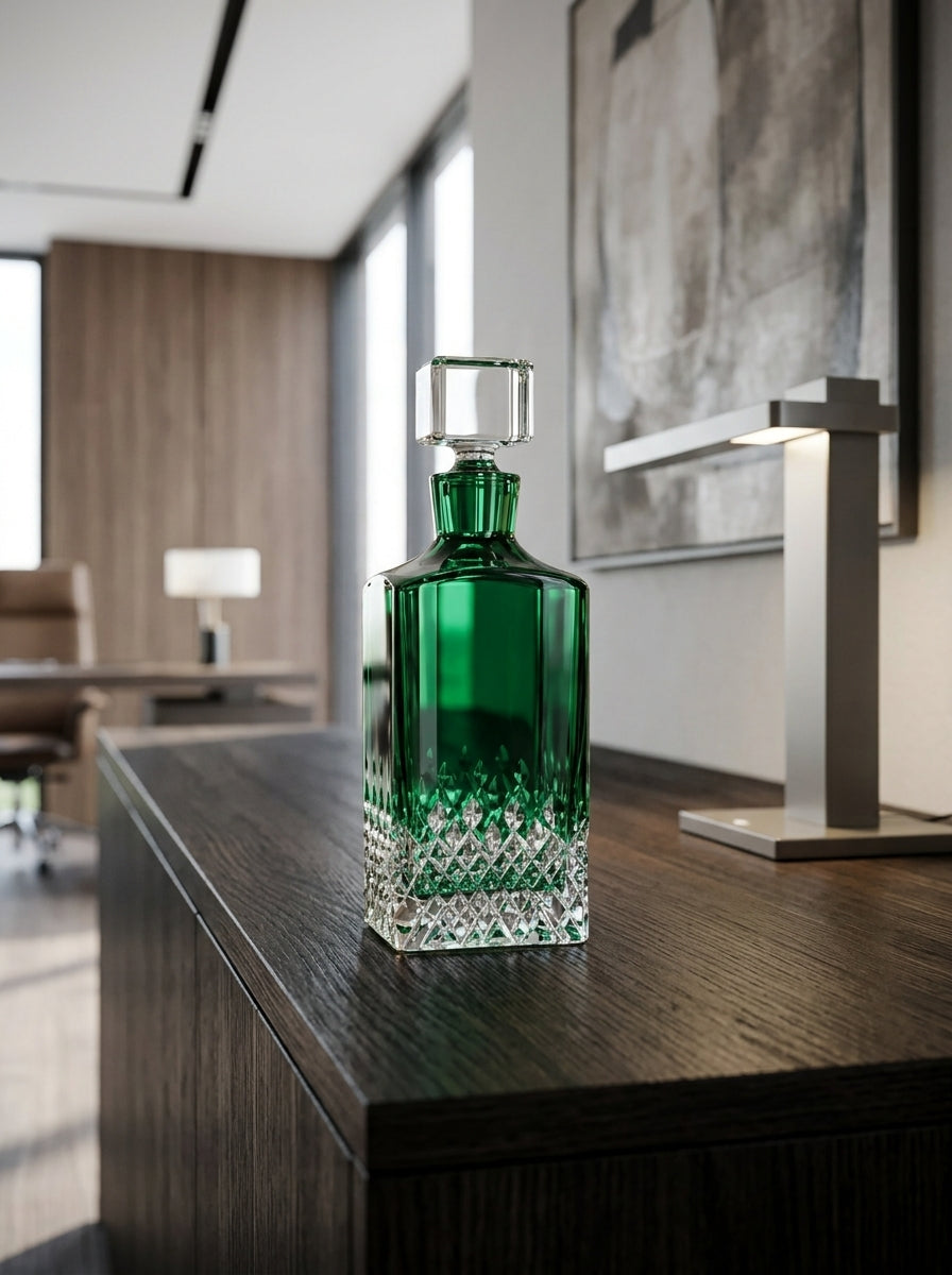 Emerald Royale Kare Kristal Şişe