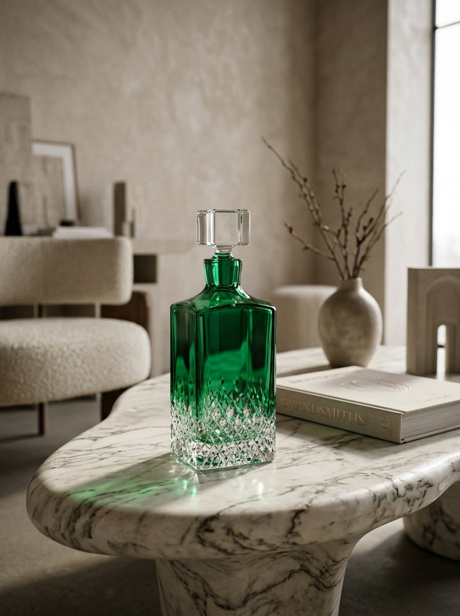 Emerald Royale Kare Kristal Şişe