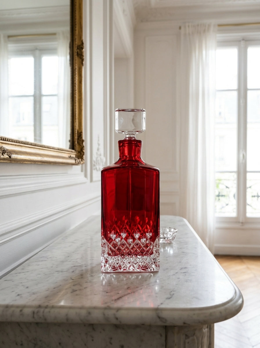 Ruby Royale Kare Kristal Şişe