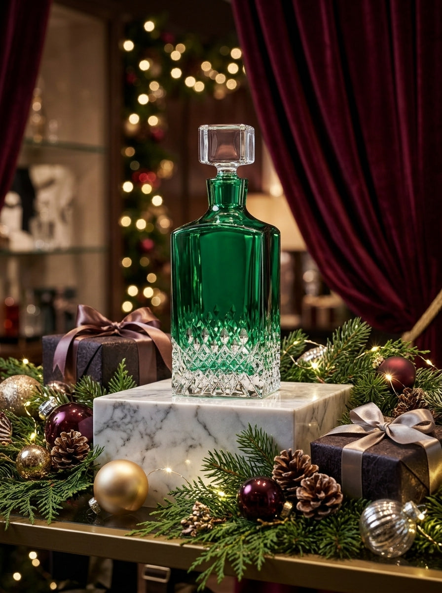 Emerald Royale Kare Kristal Şişe