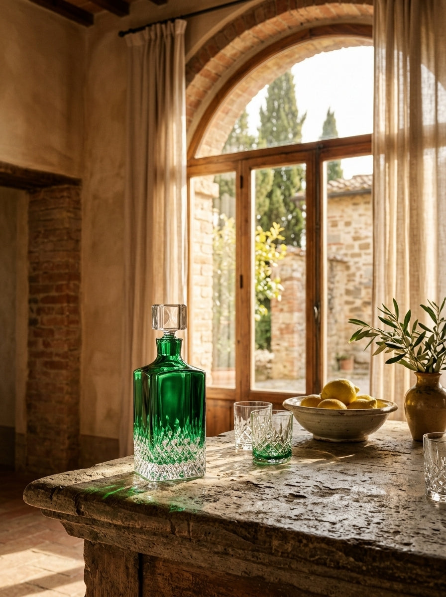 Emerald Royale Kare Kristal Şişe