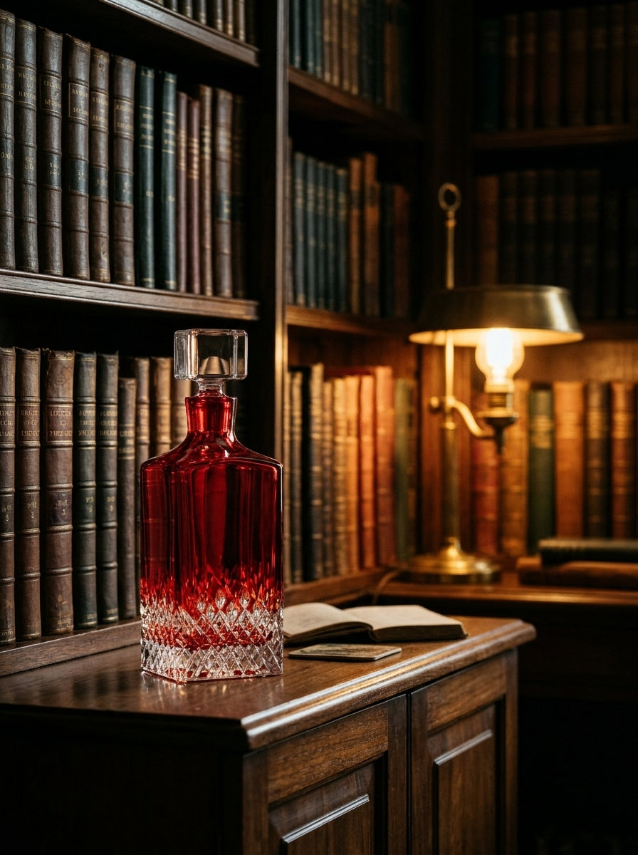 Ruby Royale Kare Kristal Şişe