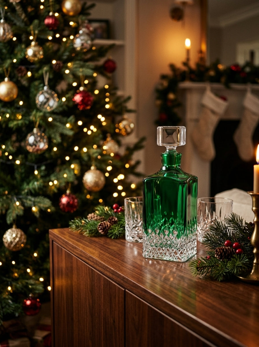 Emerald Royale Kare Kristal Şişe