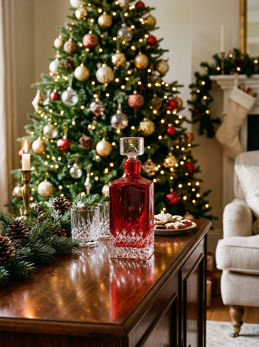 Ruby Royale Kare Kristal Şişe