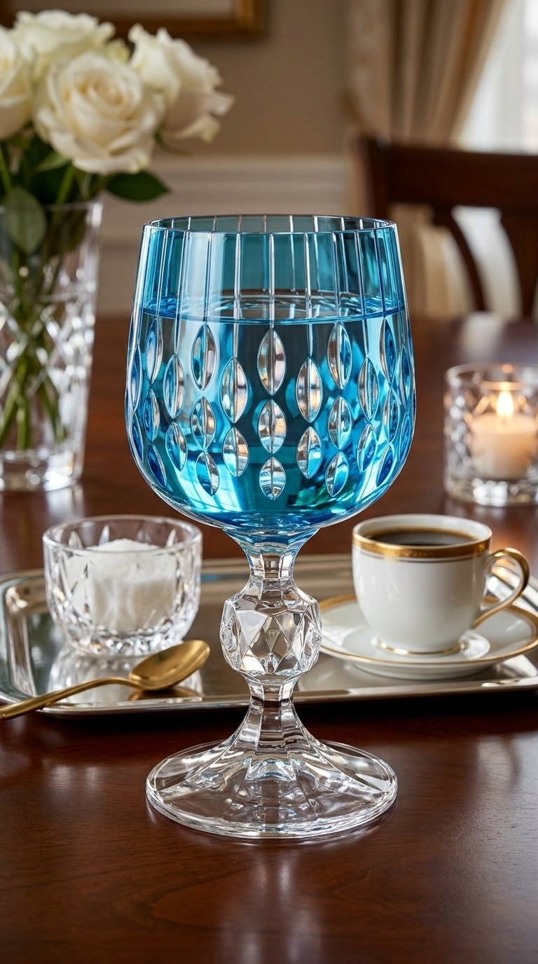 Velora Azure Kristal Kadeh