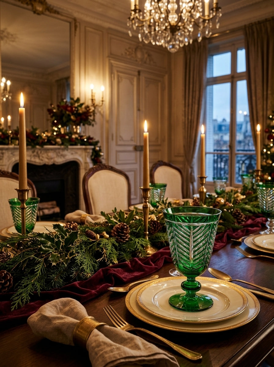 Riva Christmas Emerald Kristal Kadeh