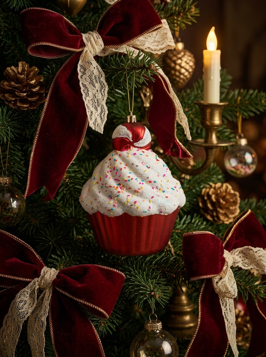 Candy Cupcake Yılbaşı Ağacı Süsü