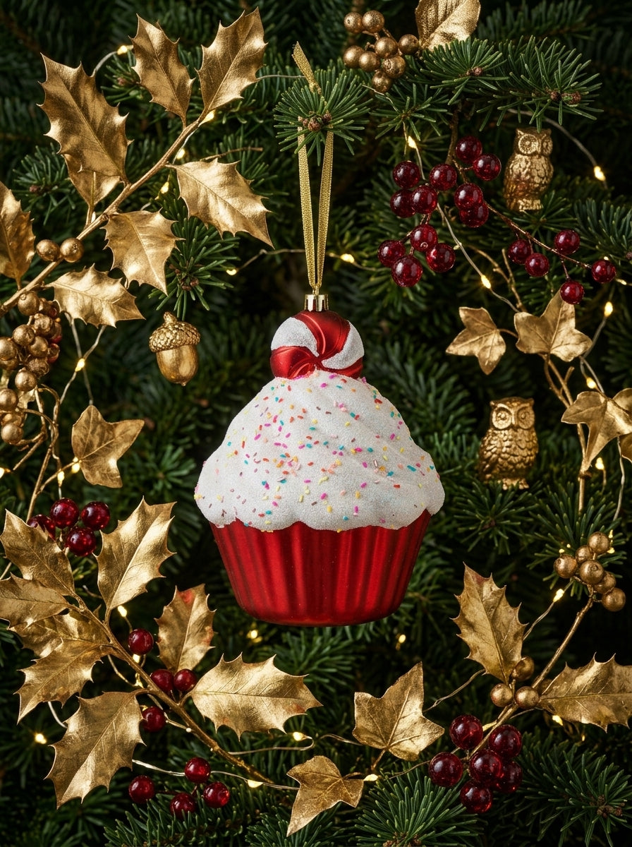 Candy Cupcake Yılbaşı Ağacı Süsü
