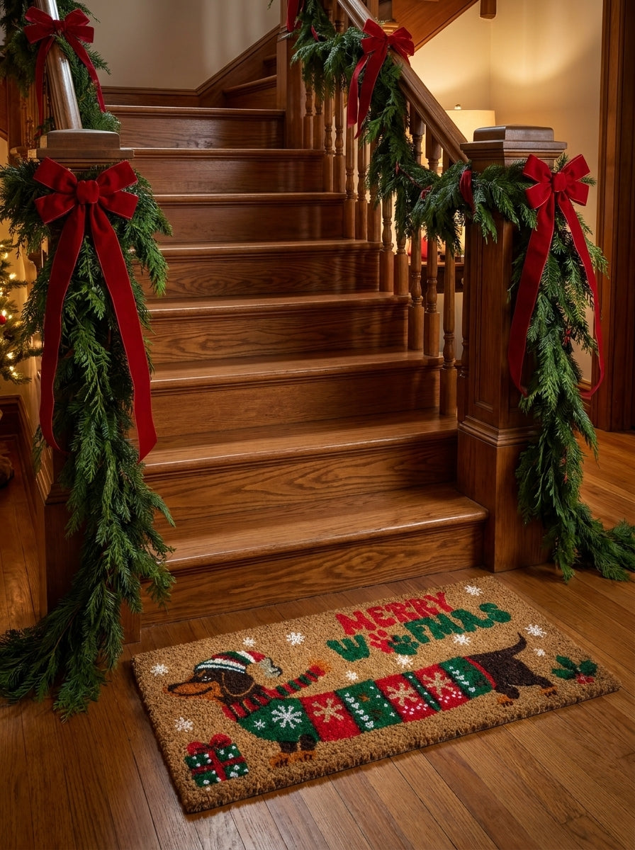 Merry Woofmas Christmas Kapı Paspası