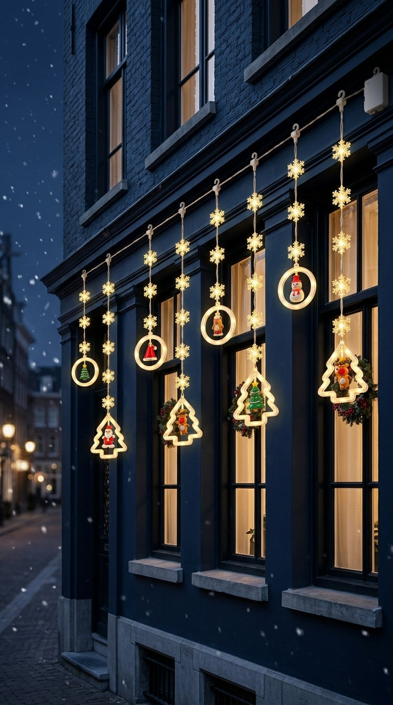 Christmas Magic 130 LED Figürlü Perde Yılbaşı Işığı