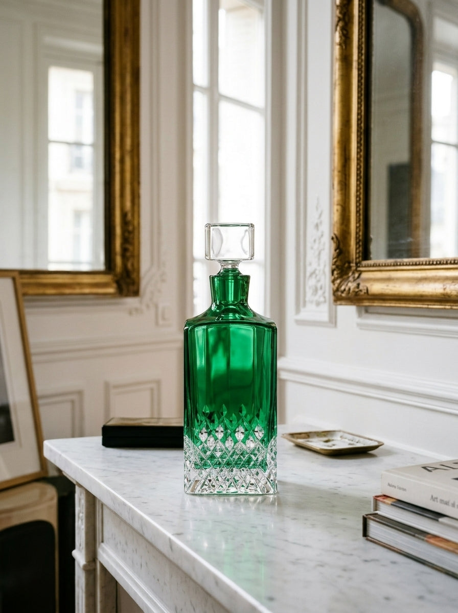 Emerald Royale Kare Kristal Şişe