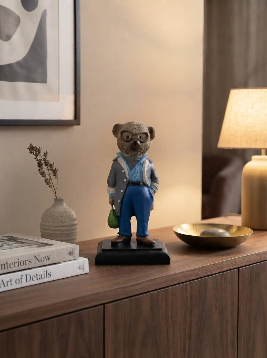 City Gentleman Teddy Dekoratif Obje