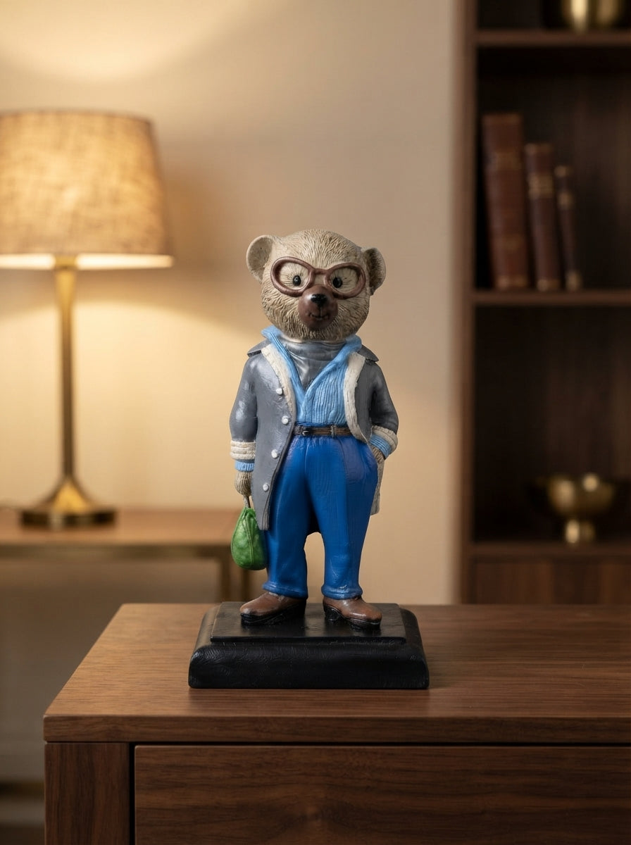 City Gentleman Teddy Dekoratif Obje