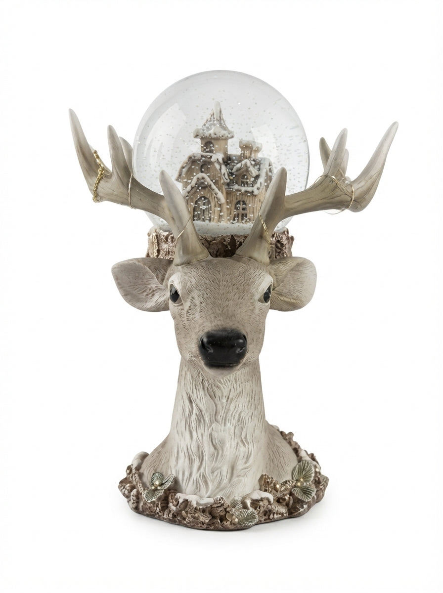 Winter Reindeer LED Işıklı Yılbaşı Kar Küresi
