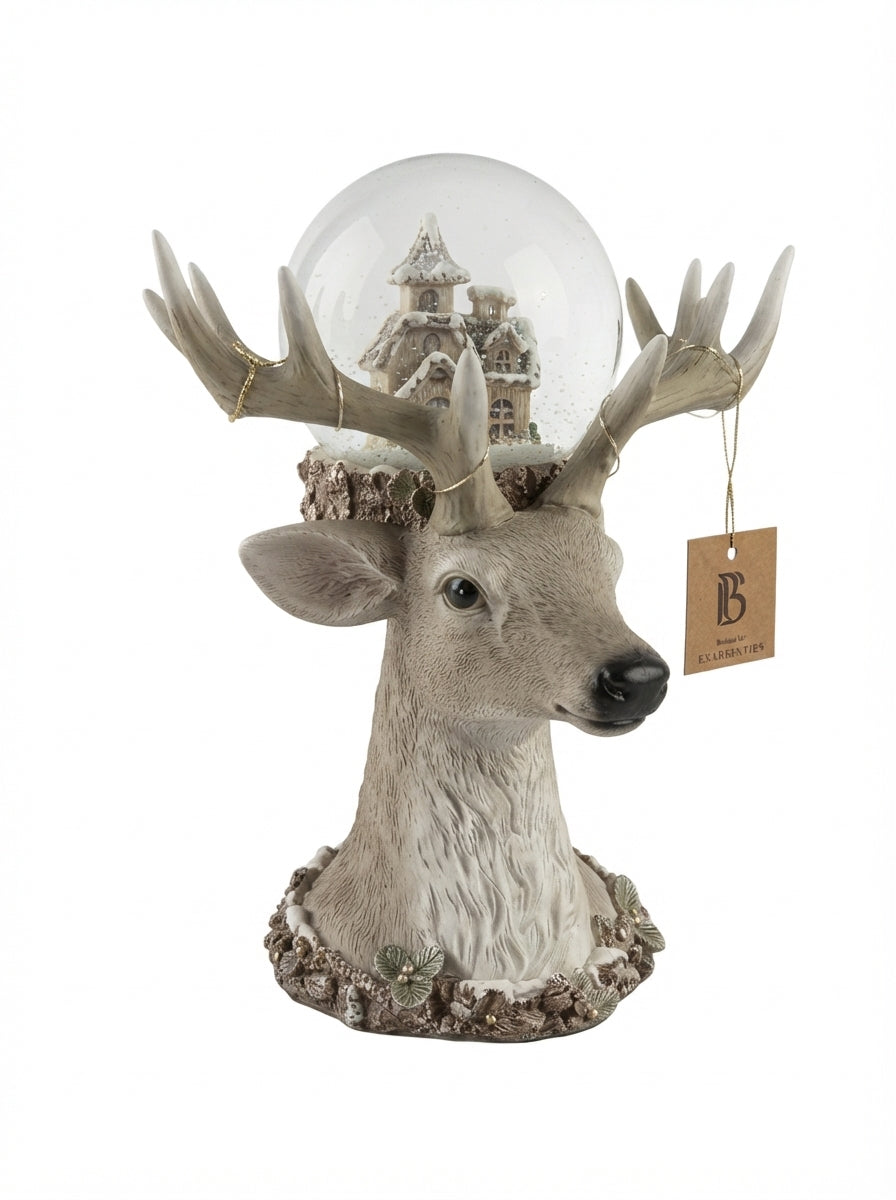 Winter Reindeer LED Işıklı Yılbaşı Kar Küresi