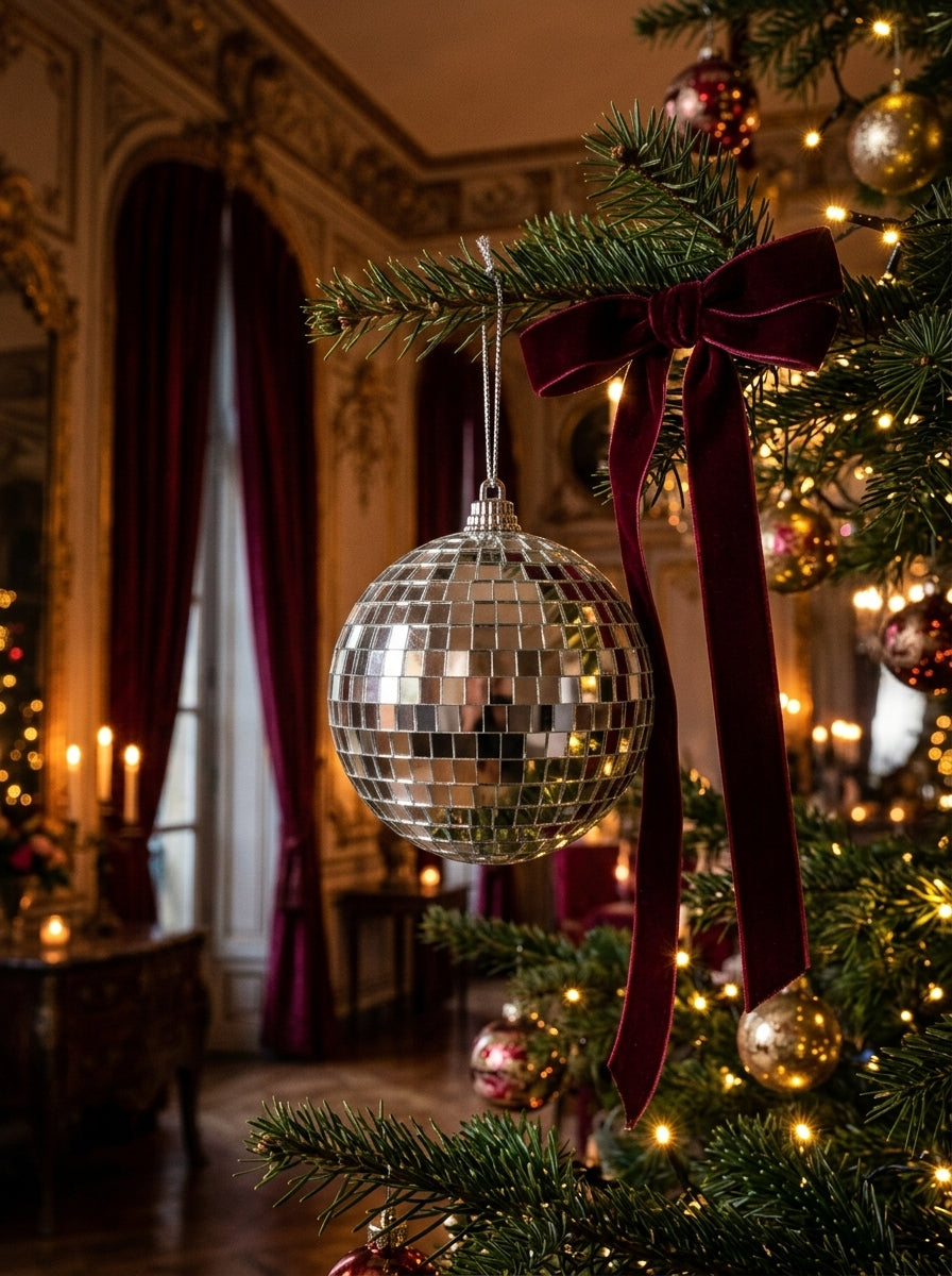 Disco Ball Aynalı Yılbaşı Ağaç Süsü - 15 CM ÇAP