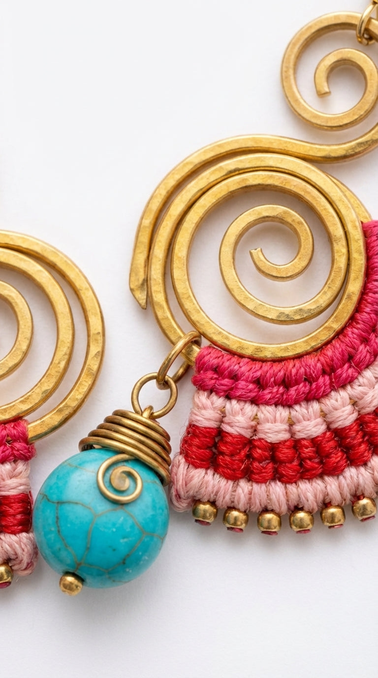Nomad Arc Ember Earrings