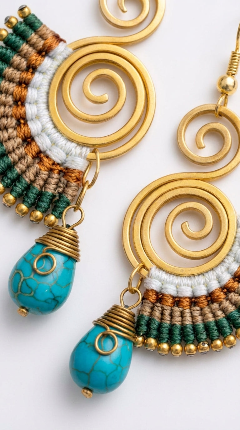 Nomad Arc Terra Earrings