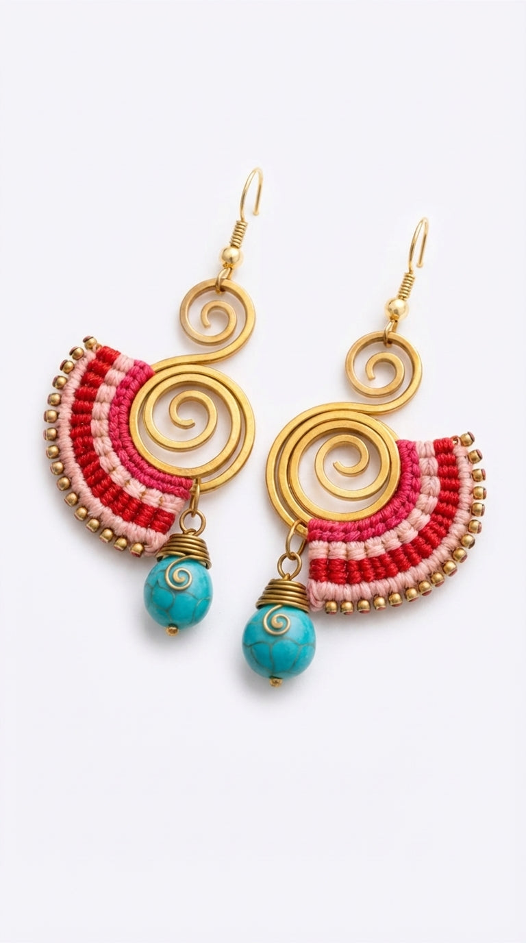Nomad Arc Ember Earrings