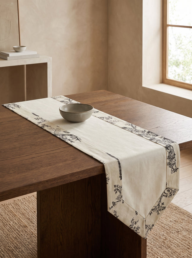 Toilea Charcoal Panel Runner