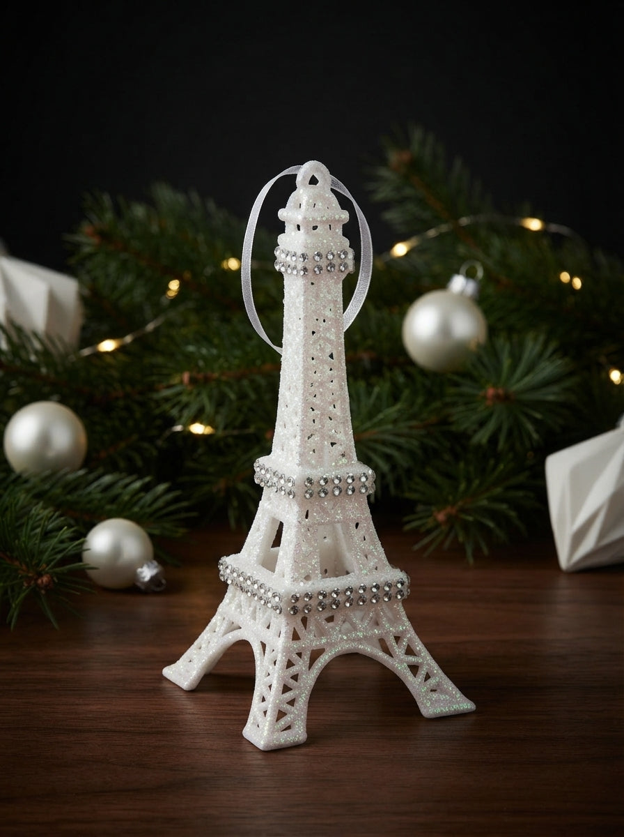 Paris Lumière Eyfel Kulesi Yılbaşı Ağaç Süsü - 15 CM