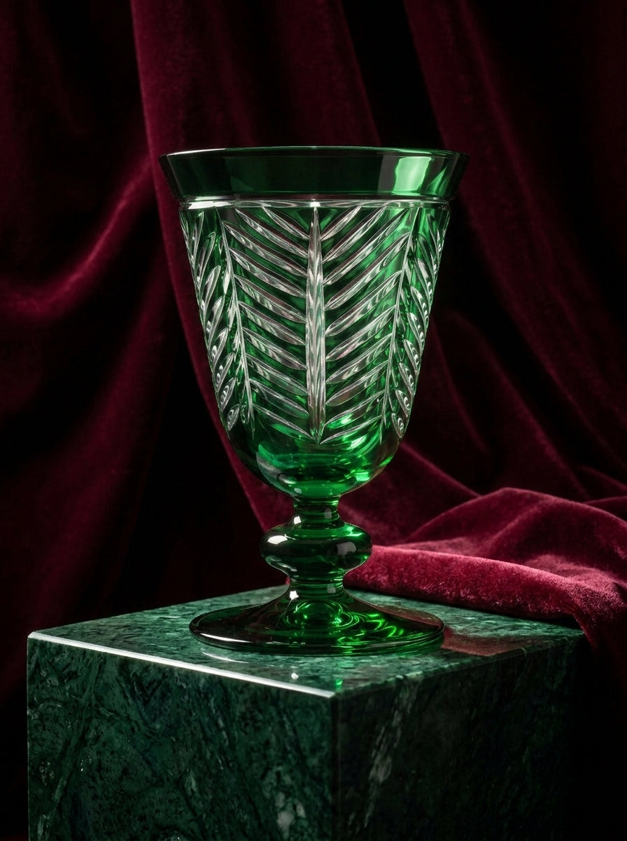 Riva Christmas Emerald Kristal Kadeh
