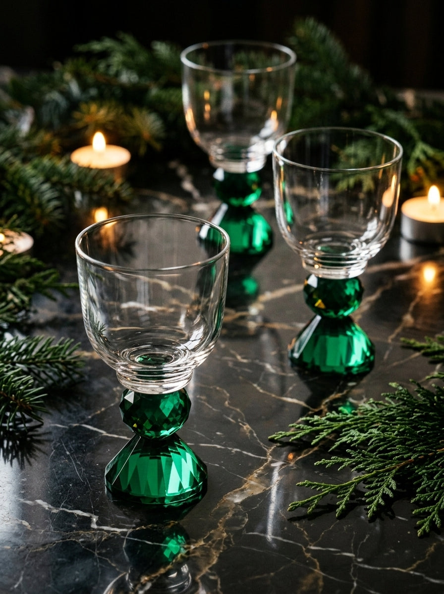 Emerald Emerald Lumi Coupe – New Year’s Crystal Glass